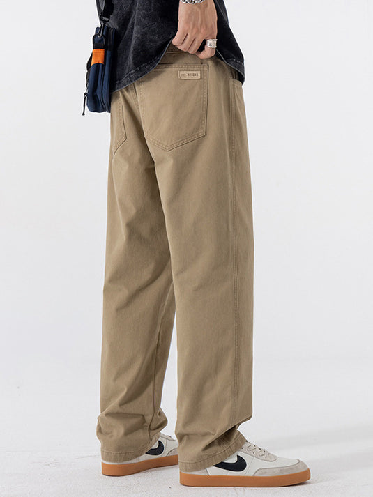 Men's Straight-Leg Casual Cotton Pants