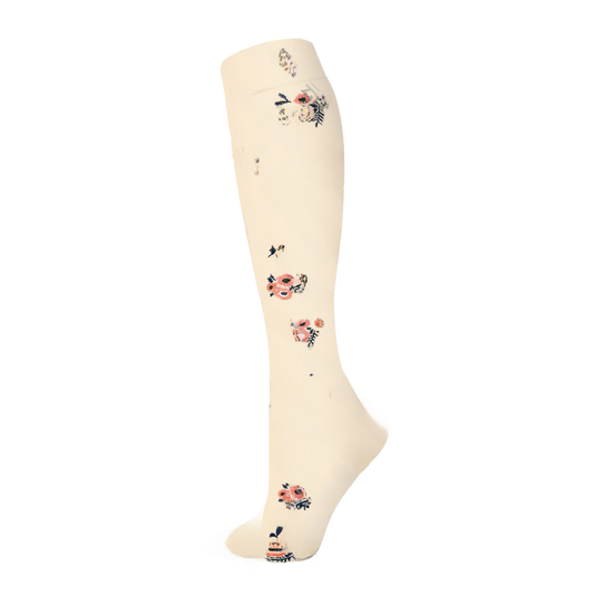 Floral Pattern Sports Compression Socks 200N Support