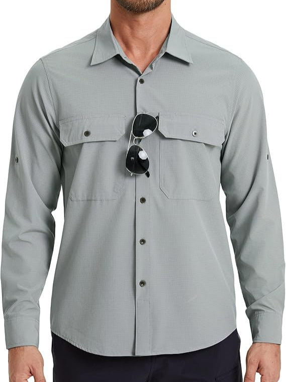 Load image into Gallery viewer, Men's Long-Sleeved Sun Protection Shirt, Anti-Uv, Quick-Drying and Cooling

