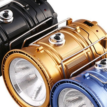 Load image into Gallery viewer, Portable Solar USB Camping Lantern Light
