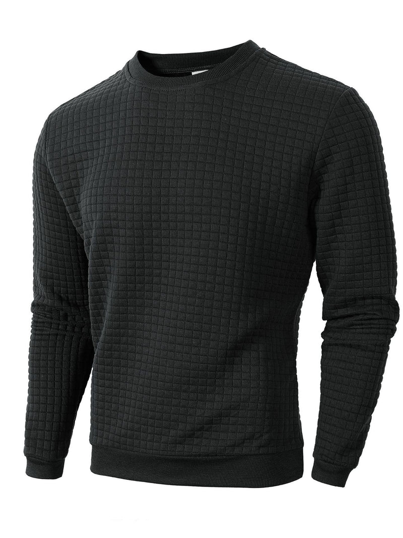 Load image into Gallery viewer, Men's Checkered Long Sleeve Sweatshirt
