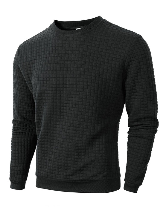 Men's Checkered Long Sleeve Sweatshirt