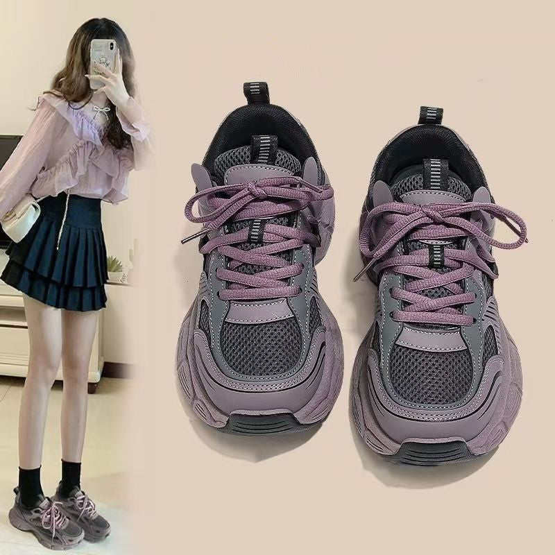 Load image into Gallery viewer, Women's Platform Casual Sneakers Breathable Mesh Running Shoes
