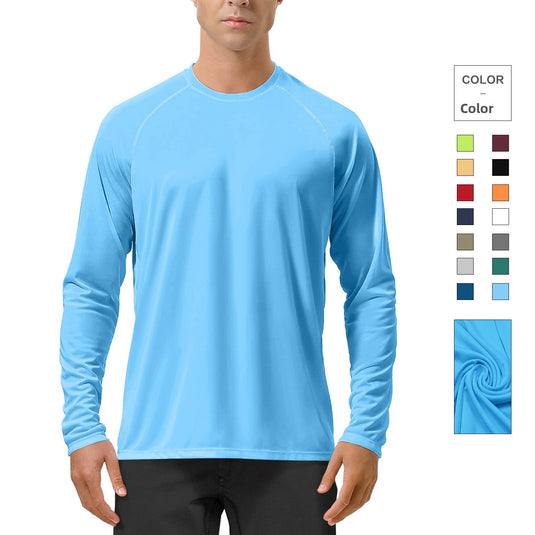 Sun-protective long-sleeved stretch garment