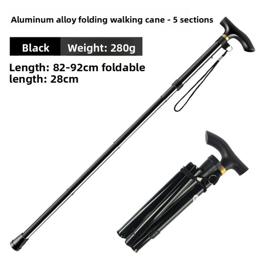 Telescopic Folding Trekking Pole with Wrist Strap