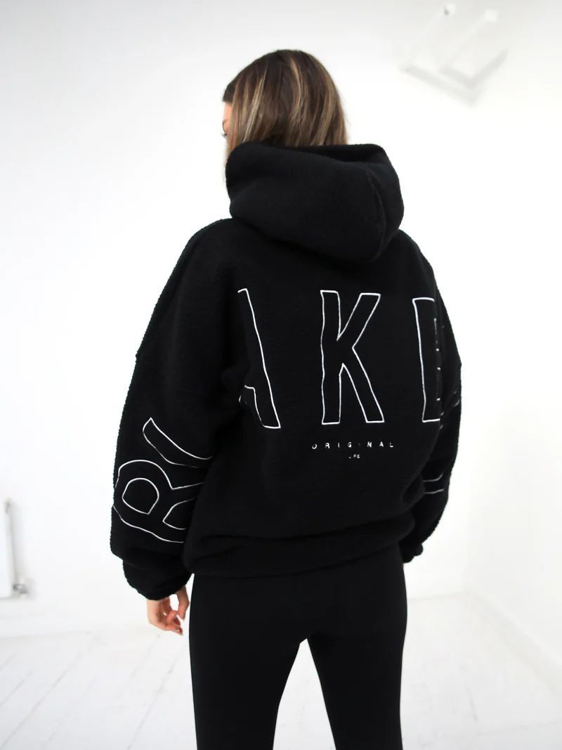 Load image into Gallery viewer, Polar Fleece Embroidered Hooded Sweatshirt

