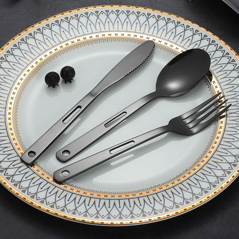 Load image into Gallery viewer, Outdoor knife, fork and spoon Western tableware set
