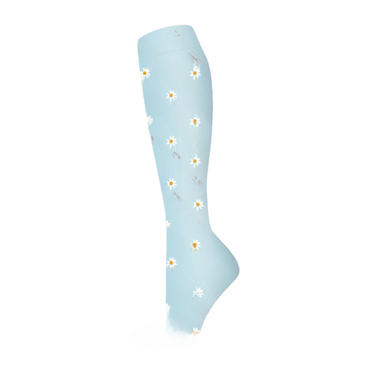 Floral Pattern Sports Compression Socks 200N Support