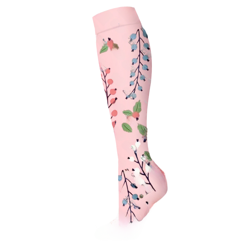 Load image into Gallery viewer, Floral Pattern Sports Compression Socks 200N Support
