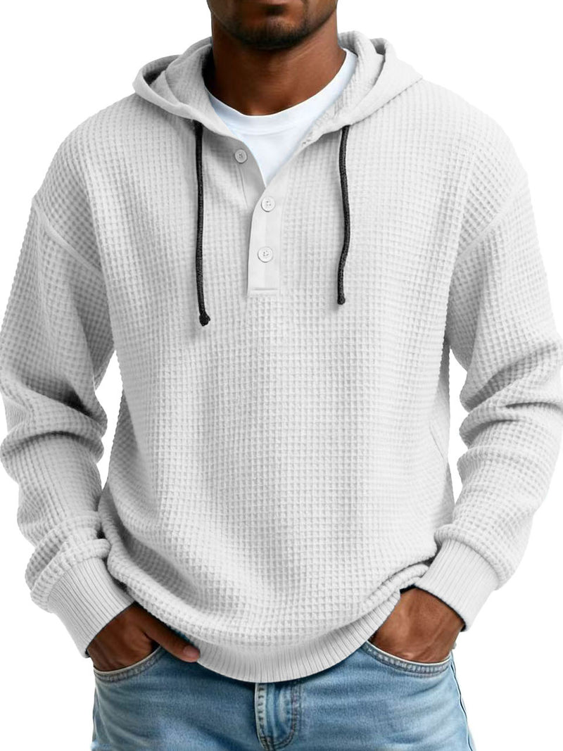 Load image into Gallery viewer, Men's Digital Print Ribbed V-Neck Half-Zip Sweatshirt
