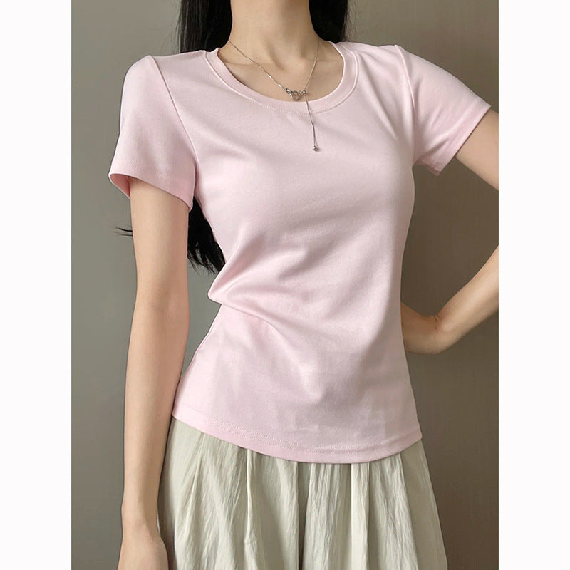 Load image into Gallery viewer, A simple straight-shoulder V-neck base layer top
