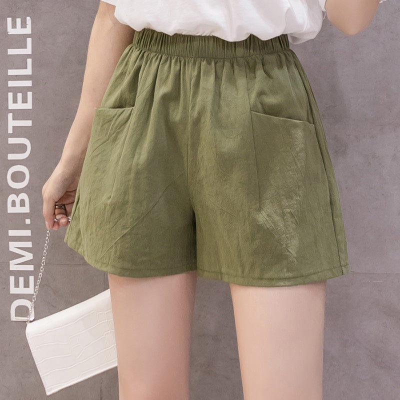Load image into Gallery viewer, Women's Cotton Linen Casual Shorts
