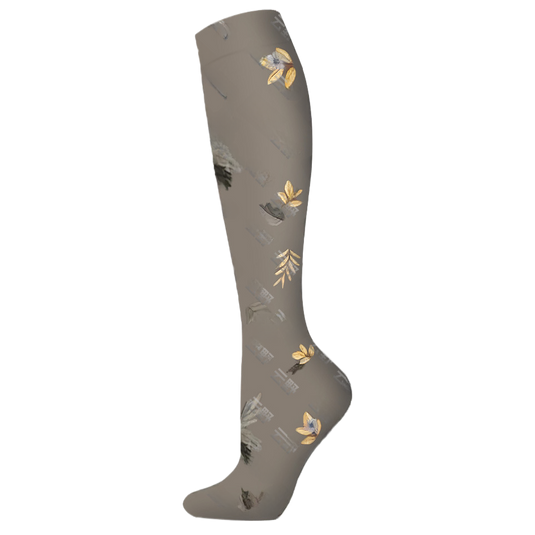 Floral Pattern Sports Compression Socks 200N Support