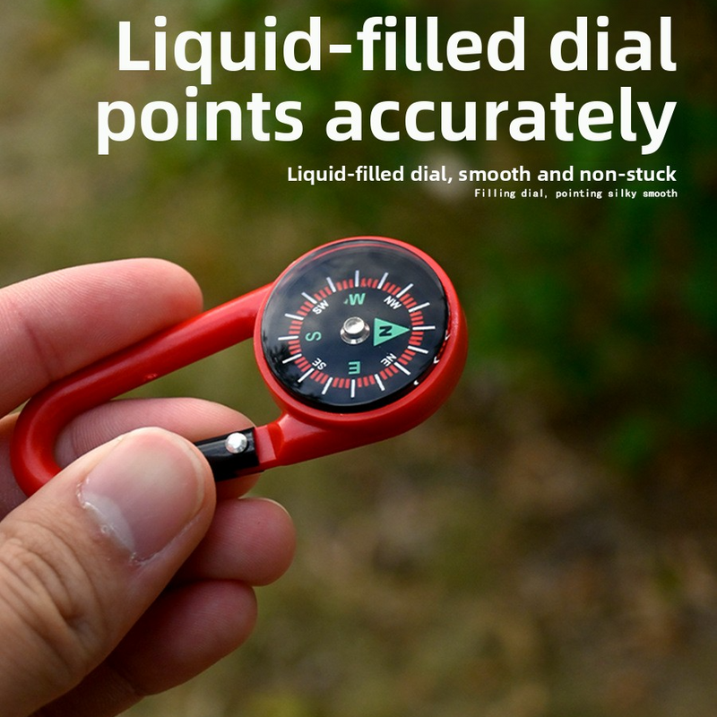 Load image into Gallery viewer, Outdoor Carabiner Compass
