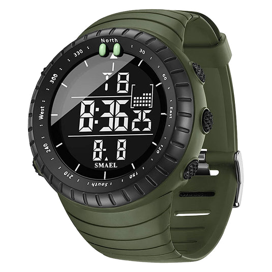 Multifunctional Digital Sports Watch with Luminous Display