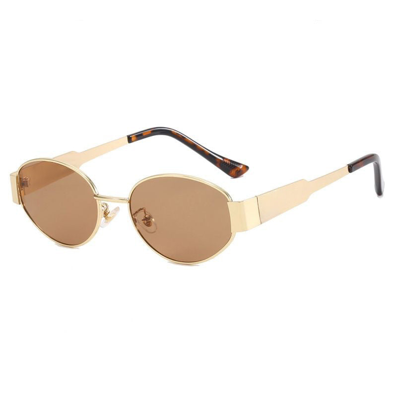 Load image into Gallery viewer, Retro oval-framed sunglasses
