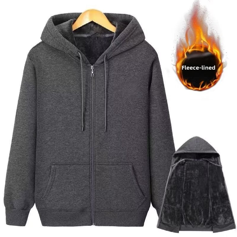 Load image into Gallery viewer, Men's Fleece-Lined Hooded Sweatshirt
