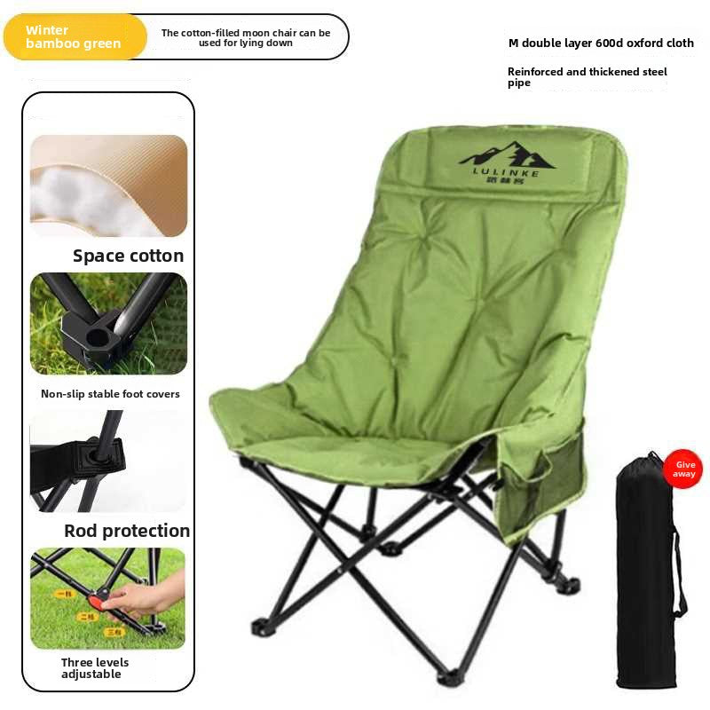 Load image into Gallery viewer, Adjustable High Back Folding Camping Chair
