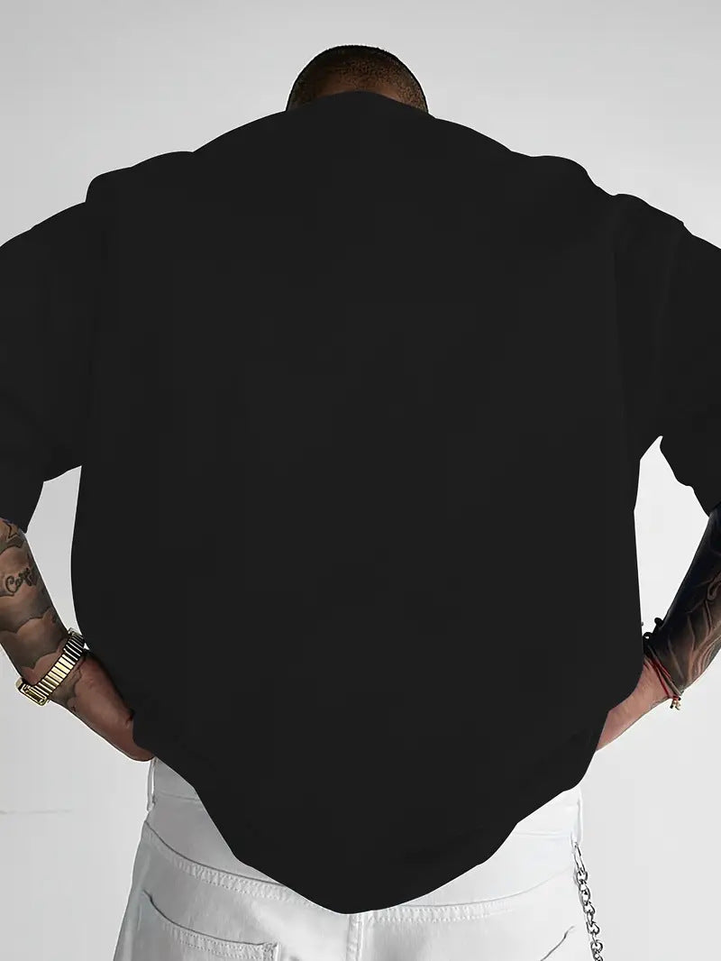 Load image into Gallery viewer, Mens Round Neck Letter Print Cotton T-shirt
