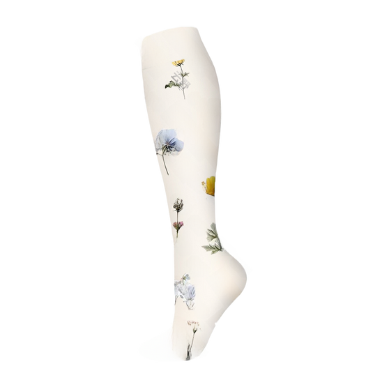 Floral Pattern Sports Compression Socks 200N Support