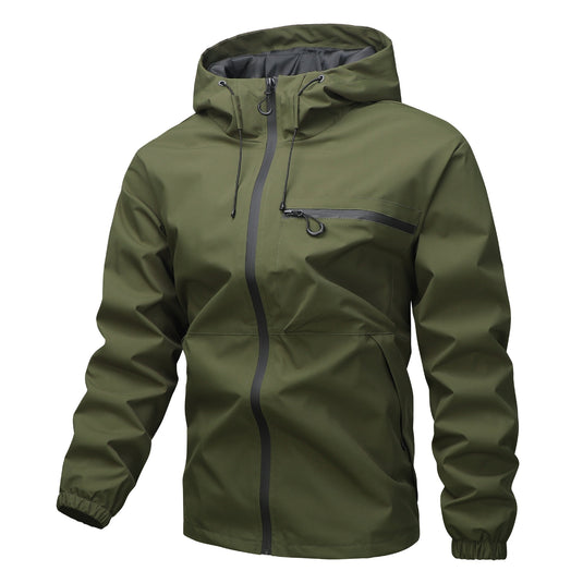 Water-Resistant Hooded Jacket