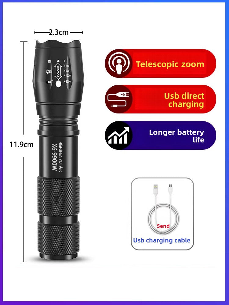 Load image into Gallery viewer, Rechargeable LED Flashlight
