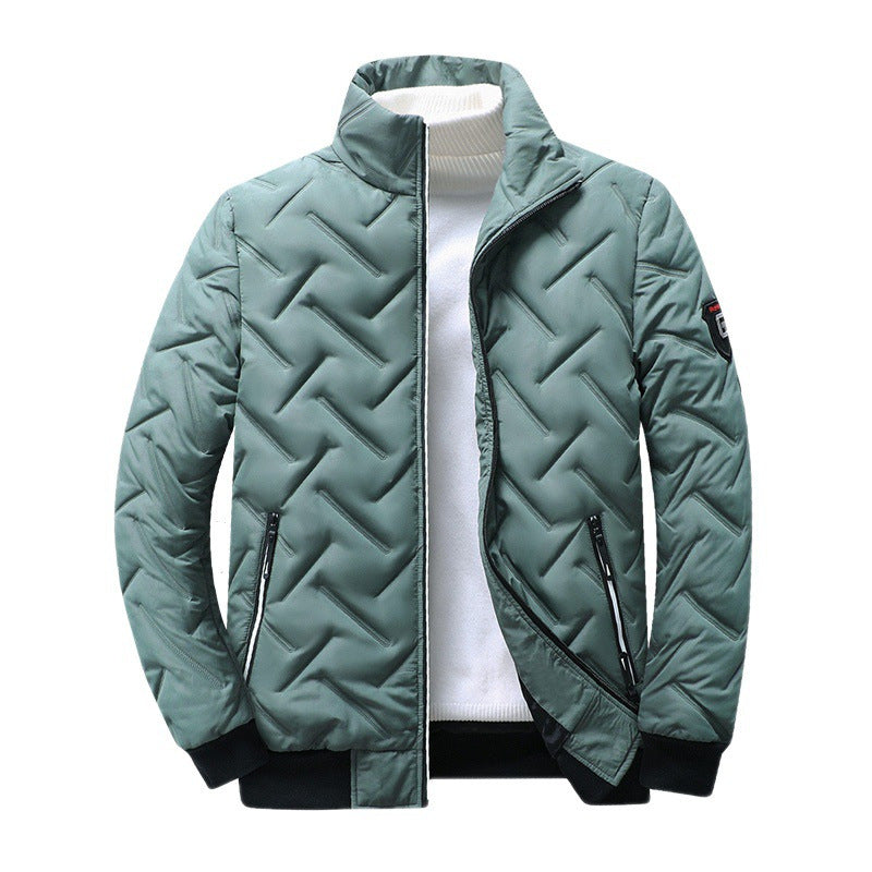 Load image into Gallery viewer, Men's Lightweight Cotton Jacket with Stand Collar
