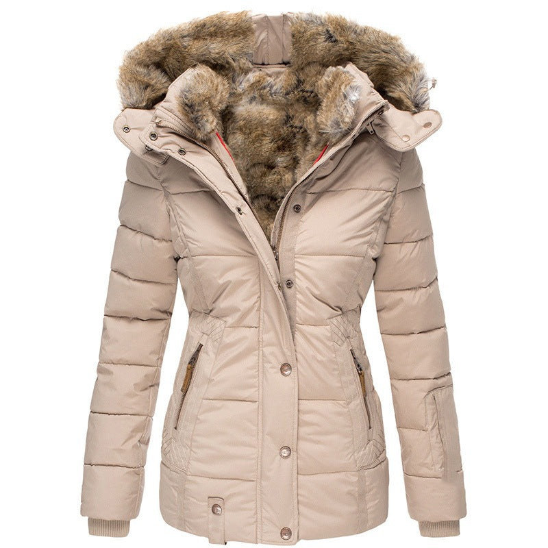 Load image into Gallery viewer, Women's Fur-lined Cotton Coat
