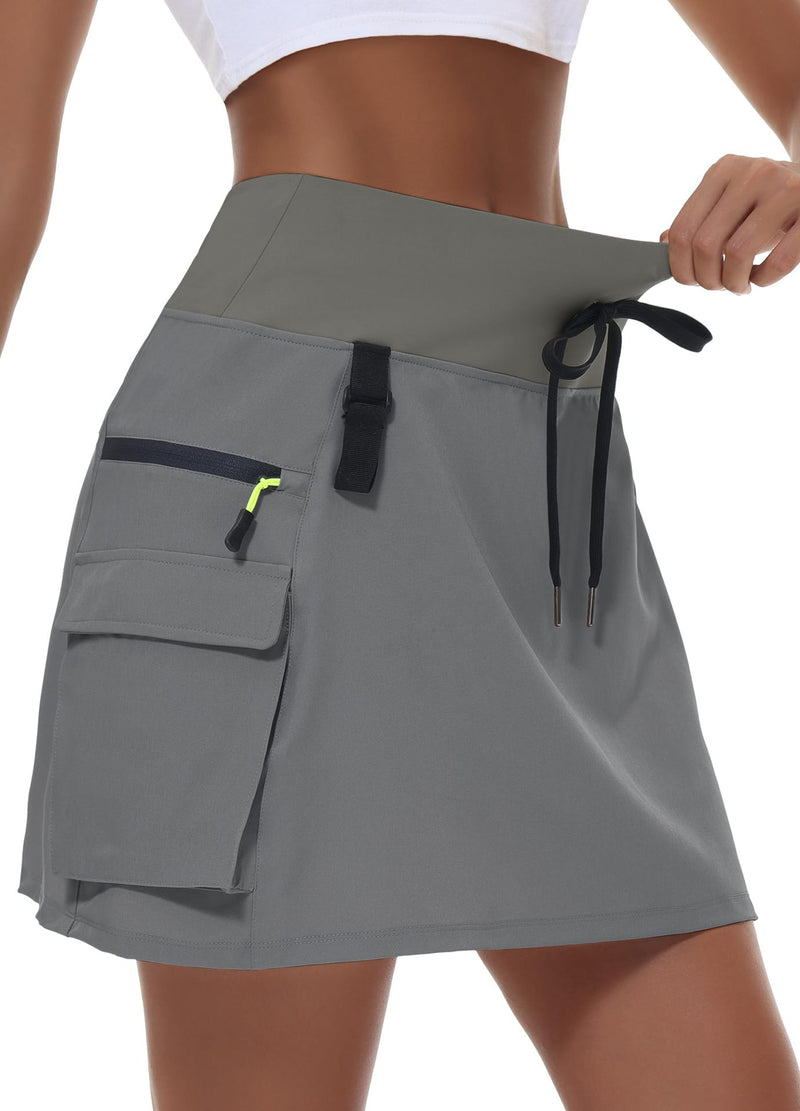 Load image into Gallery viewer, Womens Hiking Cargo Skirt Pants
