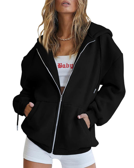 Casual Drawstring Hoodie with Pockets
