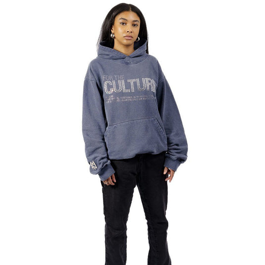 Rhinestone Letter Pullover Hoodie