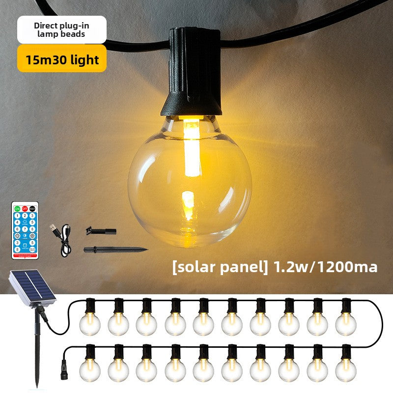 Load image into Gallery viewer, Solar Powered G40 Outdoor Decorative Light String

