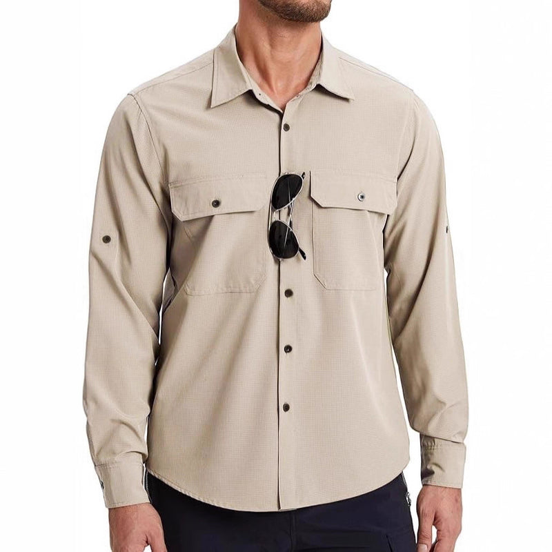 Load image into Gallery viewer, Men's Long-Sleeved Sun Protection Shirt, Anti-Uv, Quick-Drying and Cooling
