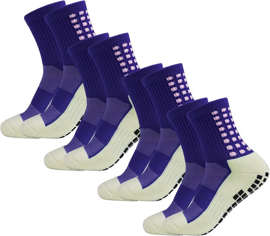 Grip Non Slip Sports and outdoor socks, 4 Pair