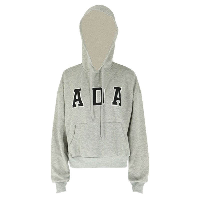 Load image into Gallery viewer, Letter Print Fleece Lined Hooded Sweatshirt
