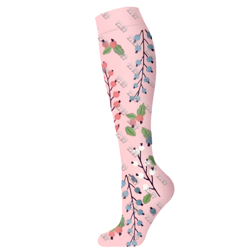 Load image into Gallery viewer, Floral Pattern Sports Compression Socks 200N Support
