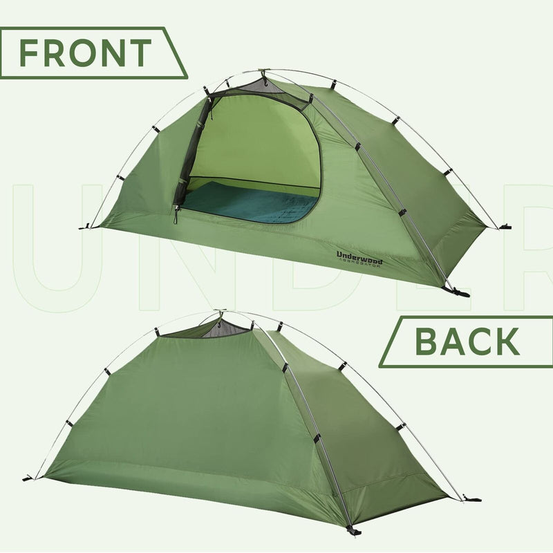 Load image into Gallery viewer, Underwood 1-Person Backpacking Tent for 4-Seasons
