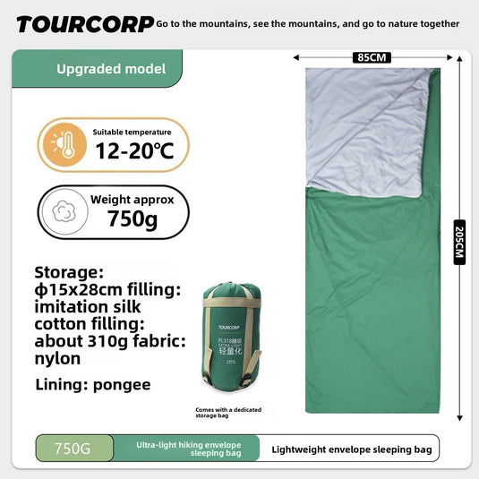 Ultra-Light Summer Sleeping Bag for Outdoor Camping