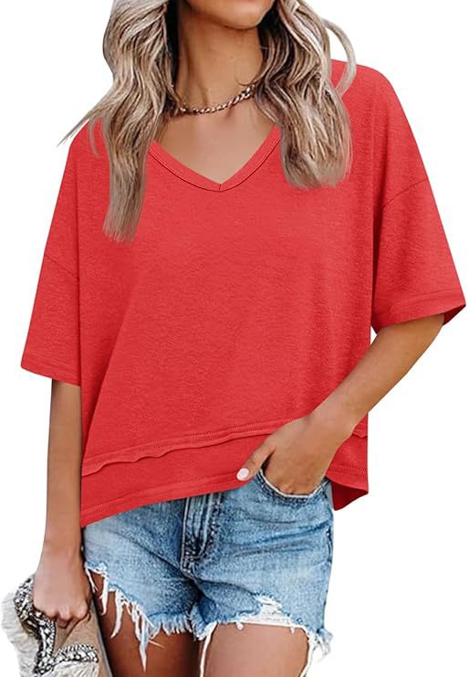 Load image into Gallery viewer, Women's V-Neck Sleeveless T-Shirt
