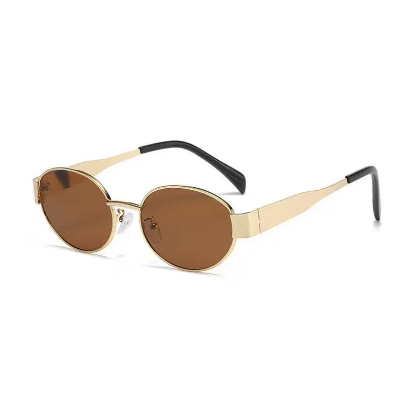 Load image into Gallery viewer, Summer Oval UV400 Sunglasses with Metal Frame

