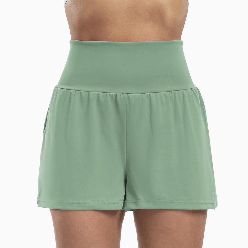Load image into Gallery viewer, Women's High-Waisted Athletic Shorts
