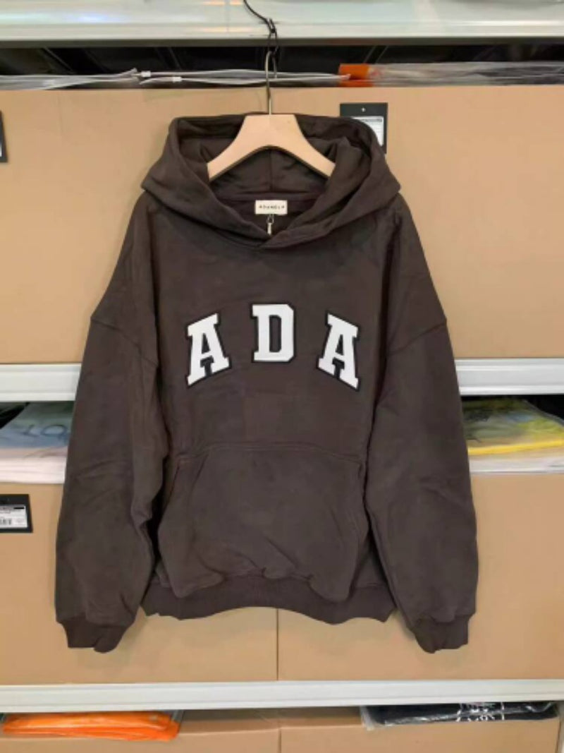 Load image into Gallery viewer, Letter Print Fleece Lined Hooded Sweatshirt
