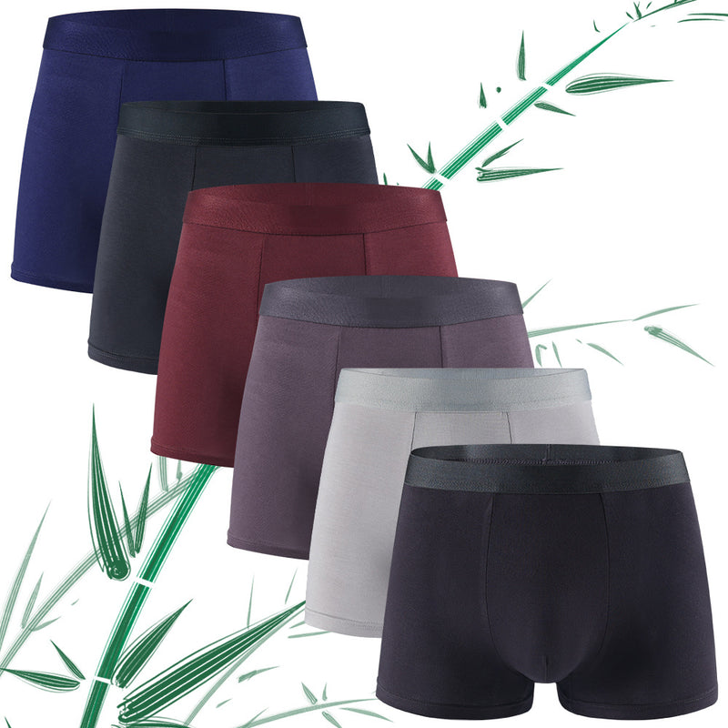 Load image into Gallery viewer, Solid color simple bamboo fiber men's underwear
