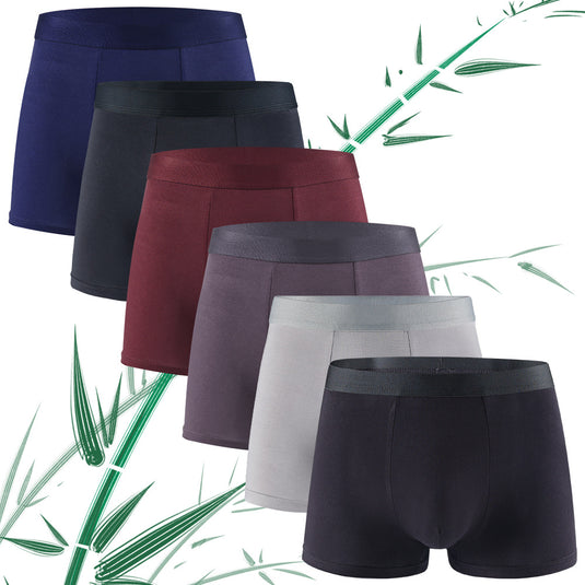 Solid color simple bamboo fiber men's underwear