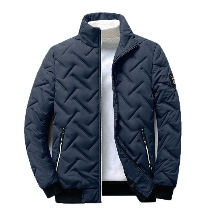 Load image into Gallery viewer, Men's Lightweight Cotton Jacket with Stand Collar
