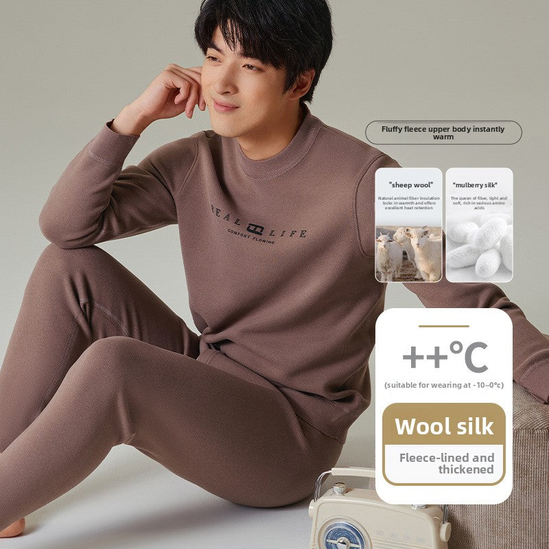 Load image into Gallery viewer, Mens Fleece Lined Thermal Underwear Set
