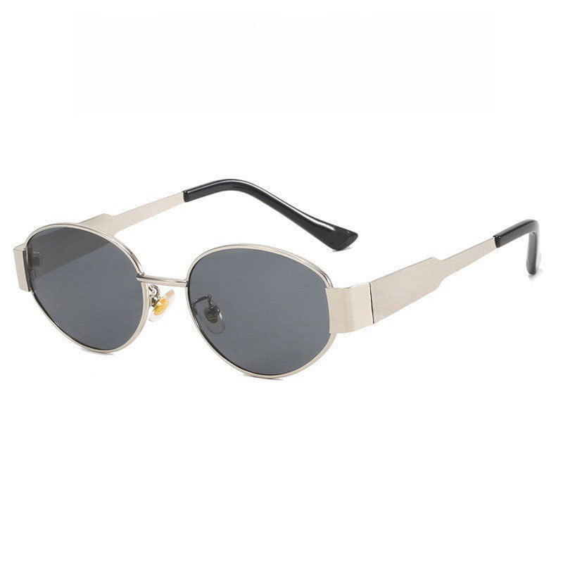 Load image into Gallery viewer, Retro oval-framed sunglasses
