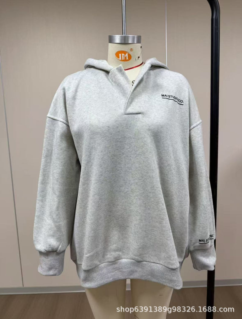 Load image into Gallery viewer, Thick-fabric hooded long-sleeved versatile hoodie
