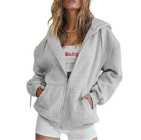 Casual Drawstring Hoodie with Pockets