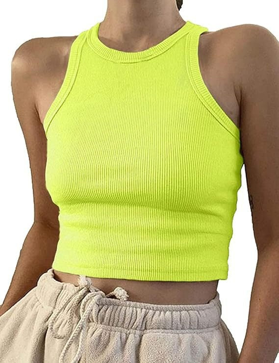 Load image into Gallery viewer, Womens Ribbed Sleeveless T-shirt

